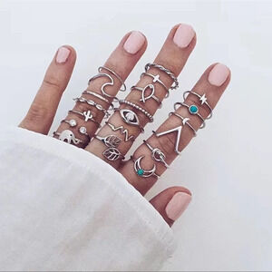 5/$20 boho stackable 20 piece ring set‎